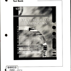 Managerial Economics (Test Bank)
