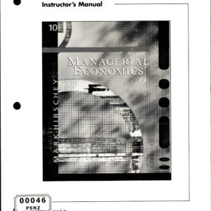 Managerial Economics (Instructor’s Manual)