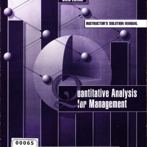 Quantitative Analysis for Management Instructor’s Solutions Manual