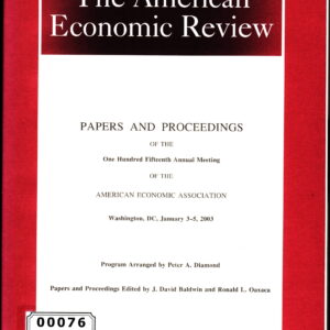 The American Economic Review (May 2003)