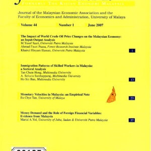 Malaysian Journal of Economic Studies