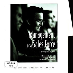 Management of a Sales Force Twelve Edition