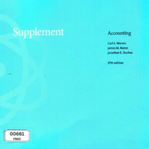 Supplement: Accounting 27th Edition