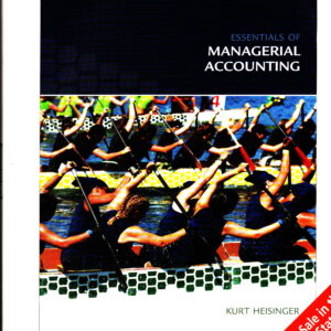 Essential Of Managerial Accounting, International Edition, 1St Edition
